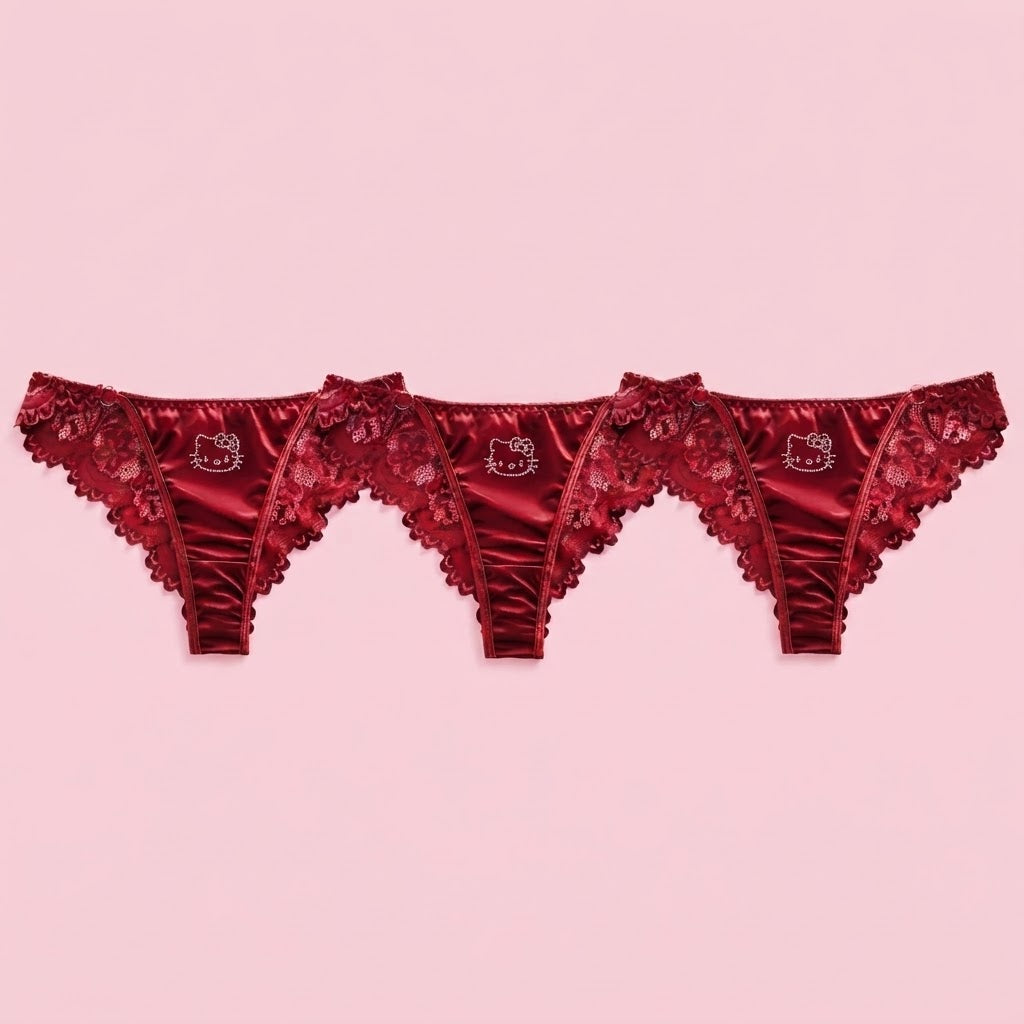 LoveKitty™ Rote Hausschuhe